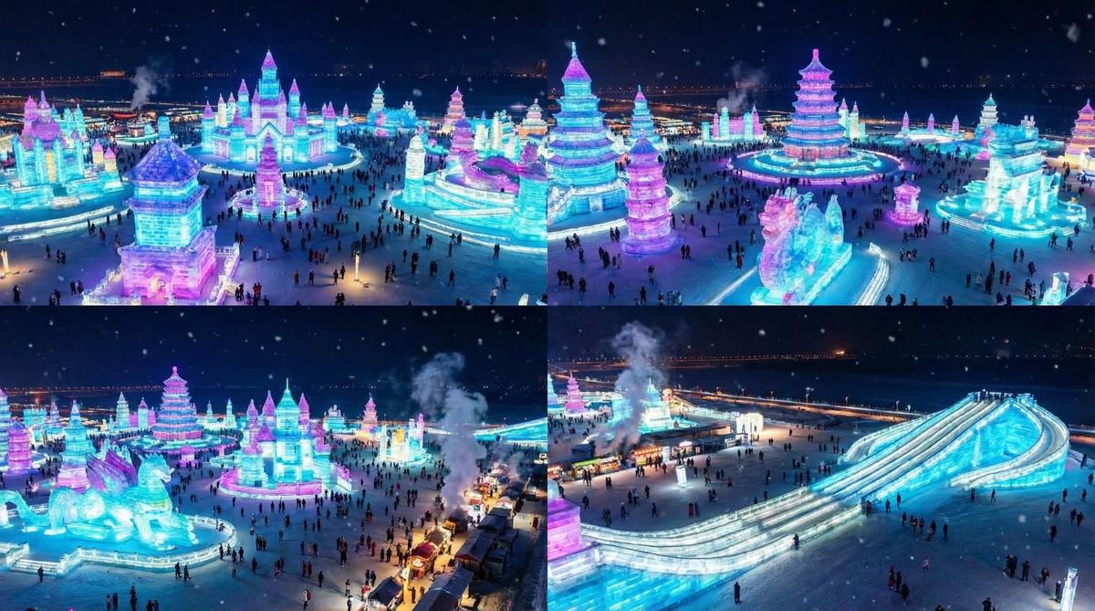 强上哈尔滨冰雪大世界视频